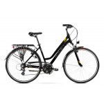 Trekingový bicykel Romet Gazela 28" čierno žlto zlatý hliník 19" 